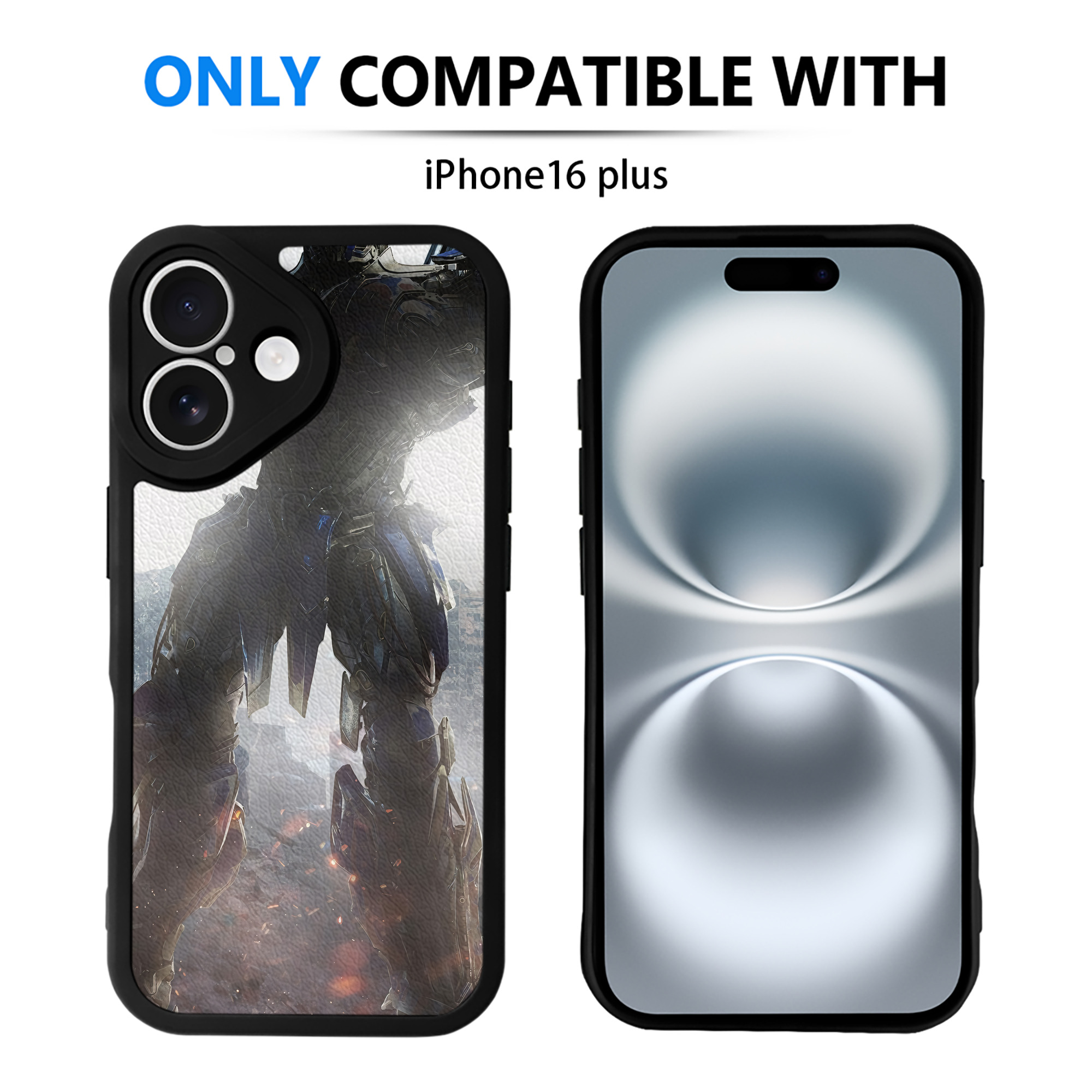 （画像用） Transformers トランスフォーマー 【iPhone 16シリーズ対応】シリコンスマホケース（レザー調） 材質：シリコン